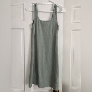 Abercrombie & Fitch Sage Green Midi Dress